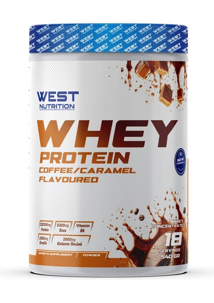 West Whey Protein Tozu 540g 18 Servis - Kahve Karamel Aromalı Ürün ana görseli
