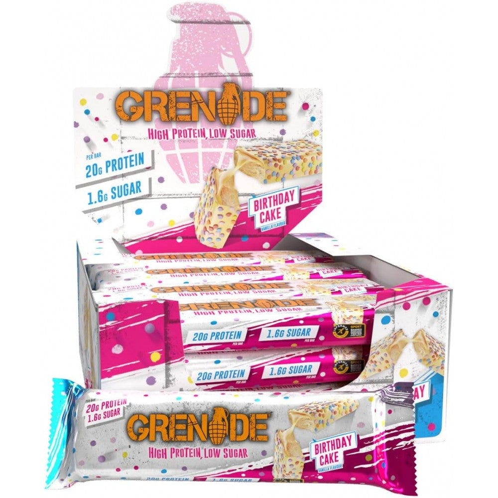 Grenade Birthday Cake Protein Bar 12 Adet (Kutulu)