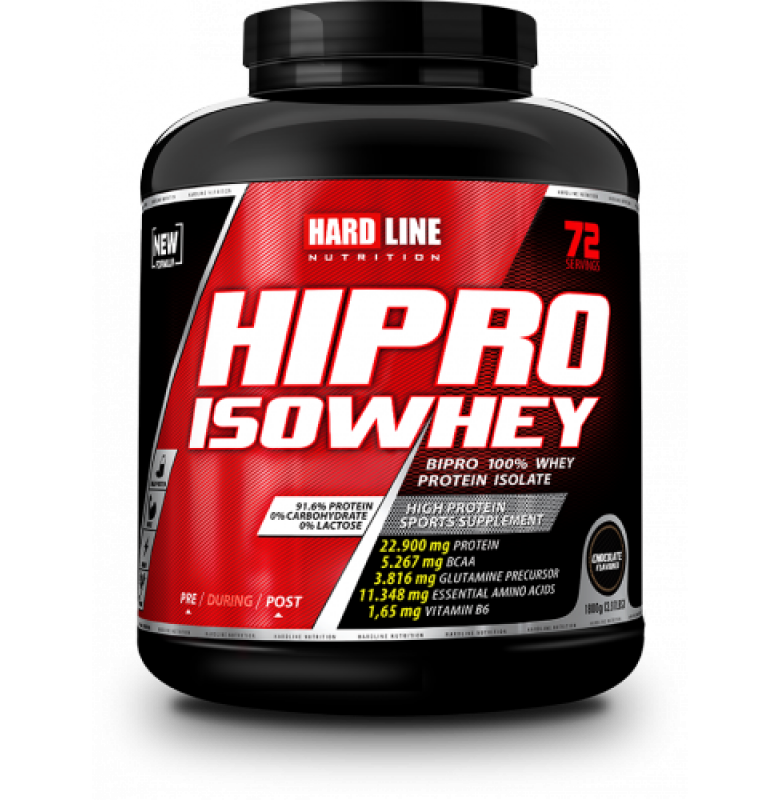 Hardline Hipro IsoWhey 1800g Çikolata Aromalı İzole Protein Ürün ana görseli