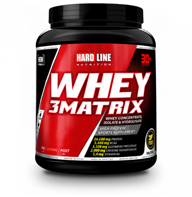 Hardline Whey 3 Matrix 908g - Muz Aromalı Protein Tozu