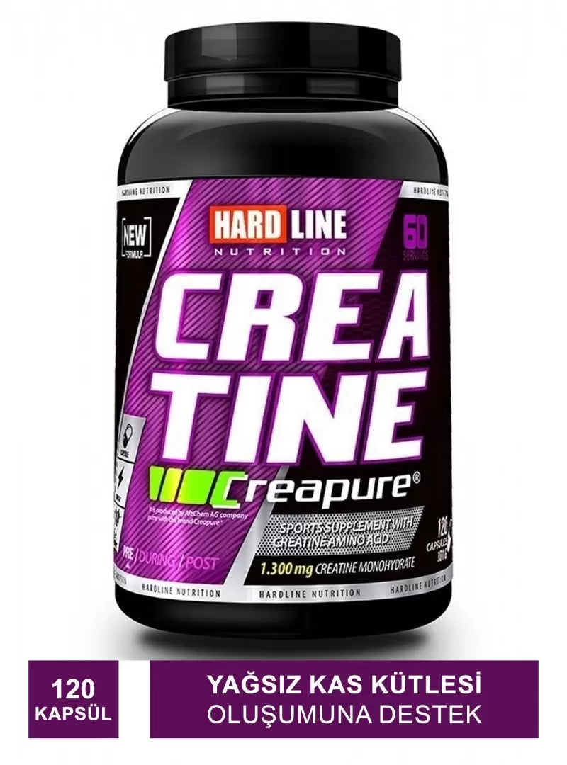 Hardline Creapure Kreatin Monohidrat Takviyesi 120 Kapsül Ürün ikincil görseli