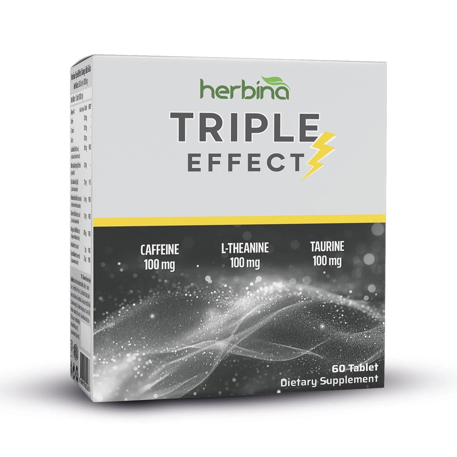 Herbina Triple Effect Kafein L-Teanin Taurin 60 Tablet Ürün ana görseli
