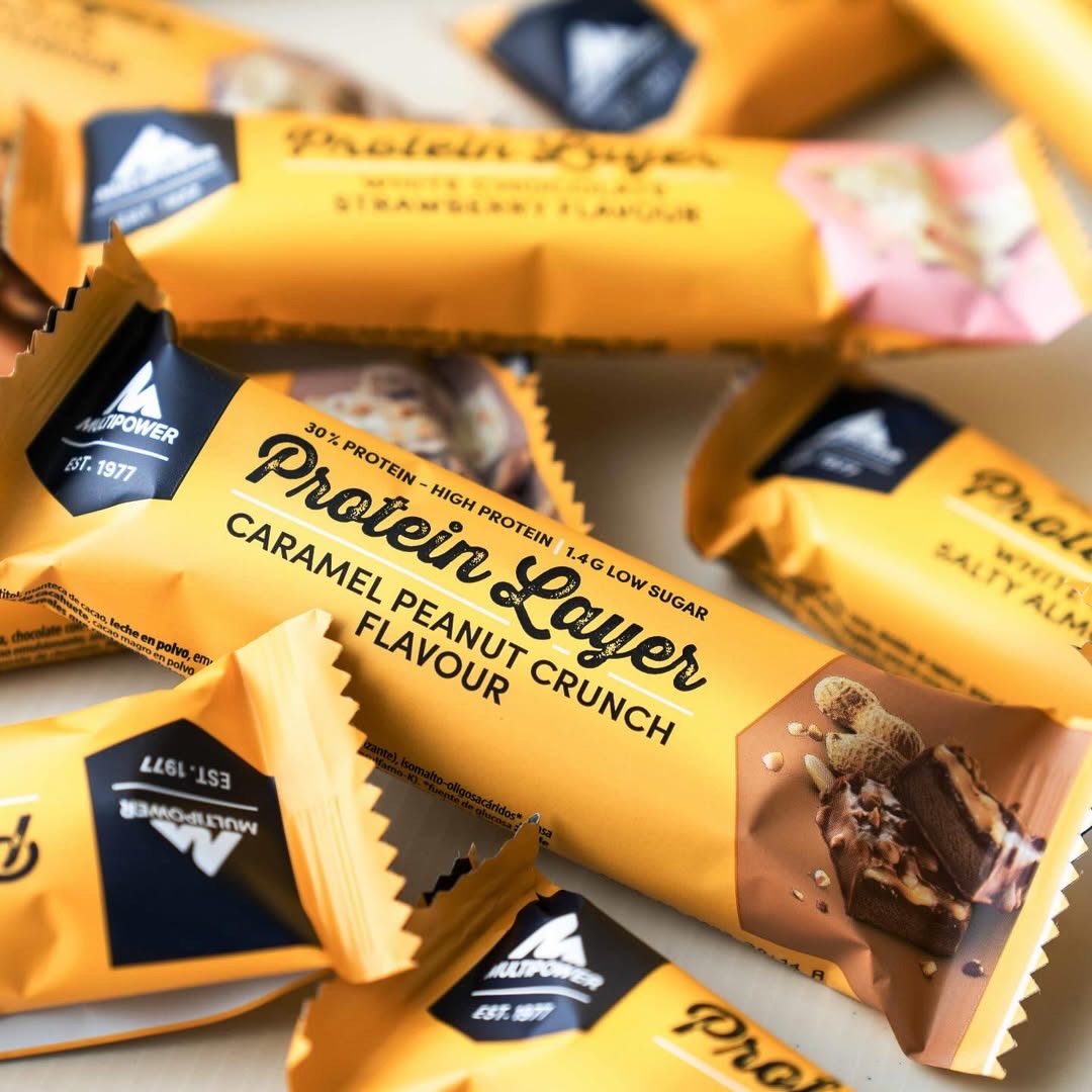 Multipower Protein Layer Karamel ve Yer Fıstıklı Protein Bar 50g (Tekli)