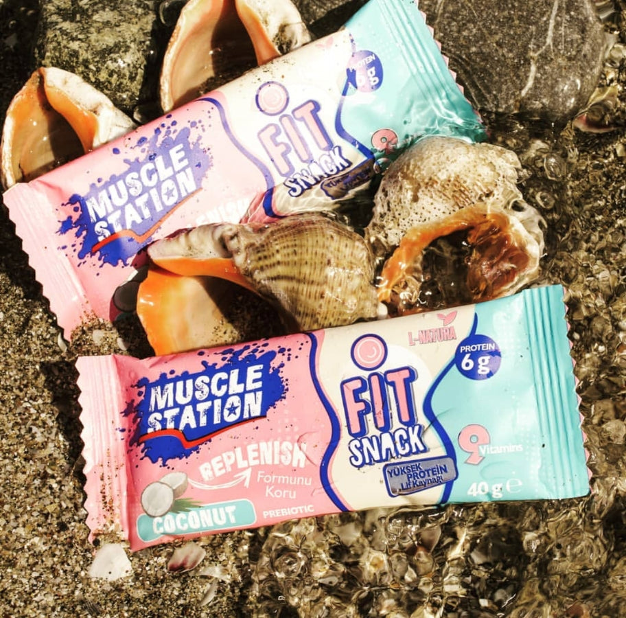 Musclestation Fit Snack Coconut - Protein ve Vitamin İlaveli Bar