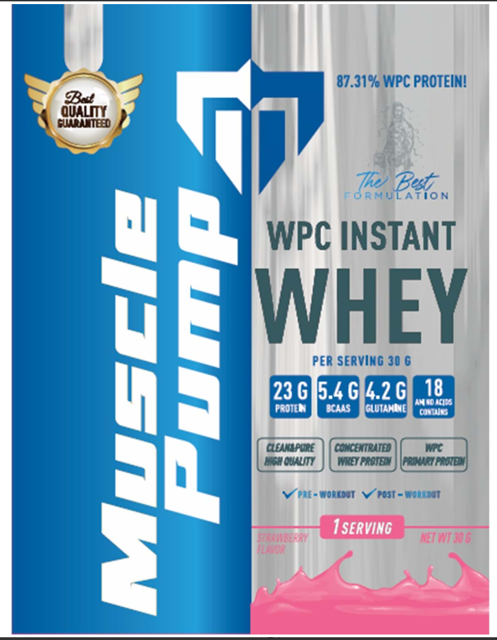 Muscle Pump WPC Instant Whey 30g Çilek Aromalı (Tekli) Ürün ana görseli