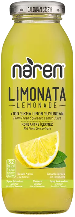 Naren Sıkma %100 Limon Suyundan Limonata - 250ml Ürün ana görseli