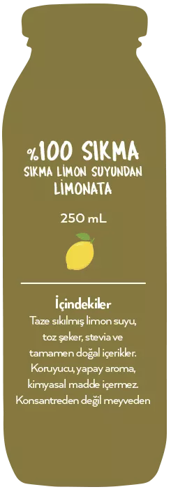 Naren Sıkma %100 Limon Suyundan Limonata - 250ml Ürün ikincil görseli
