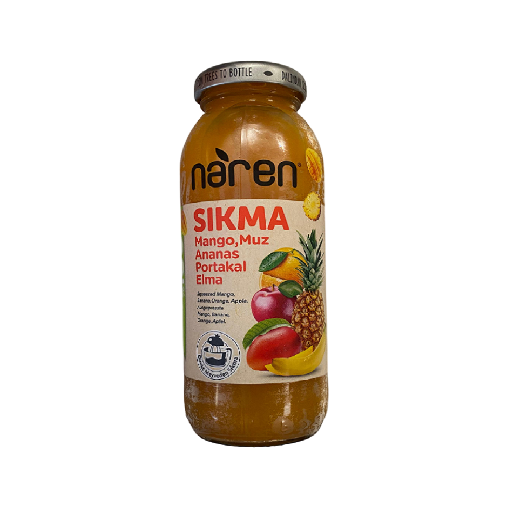 Naren Sıkma Mango, Muz, Ananas, Portakal ve Elma Suyu - 250ml Ürün ana görseli