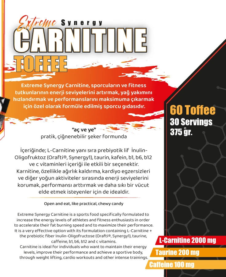 NOWUP Nutrition L-Karnitin Toffee 60 Tablet Mevsim Meyveleri (