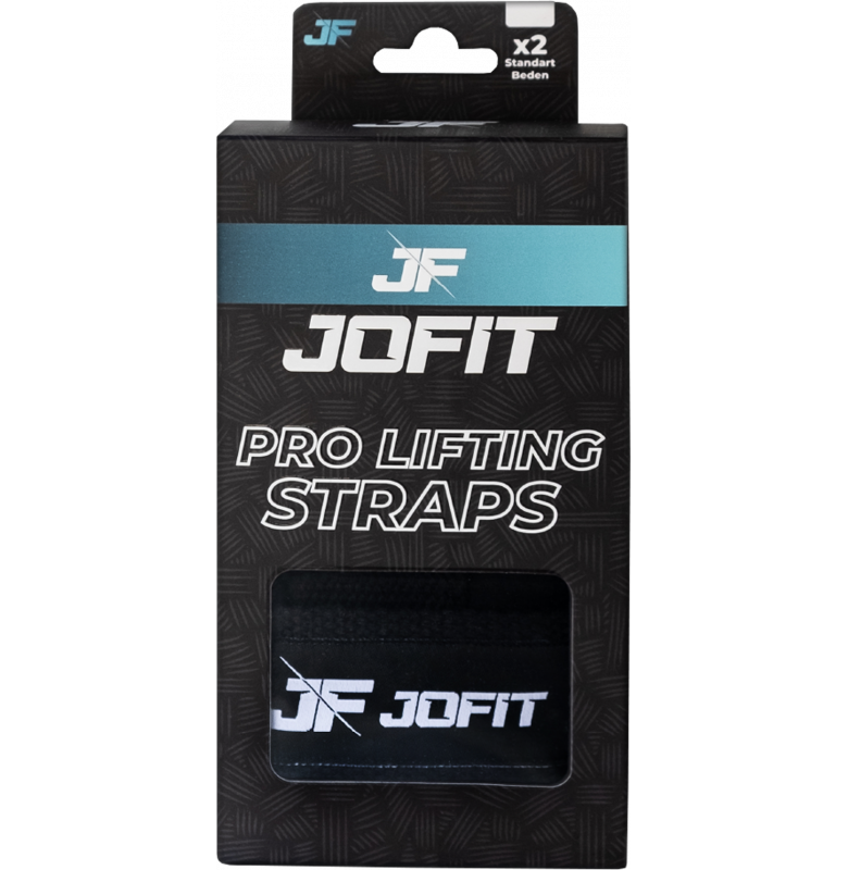 Jofit Pro Lifting Straps Ağırlık Kaldırma Kayışı Siyah Beyaz Ürün ana görseli