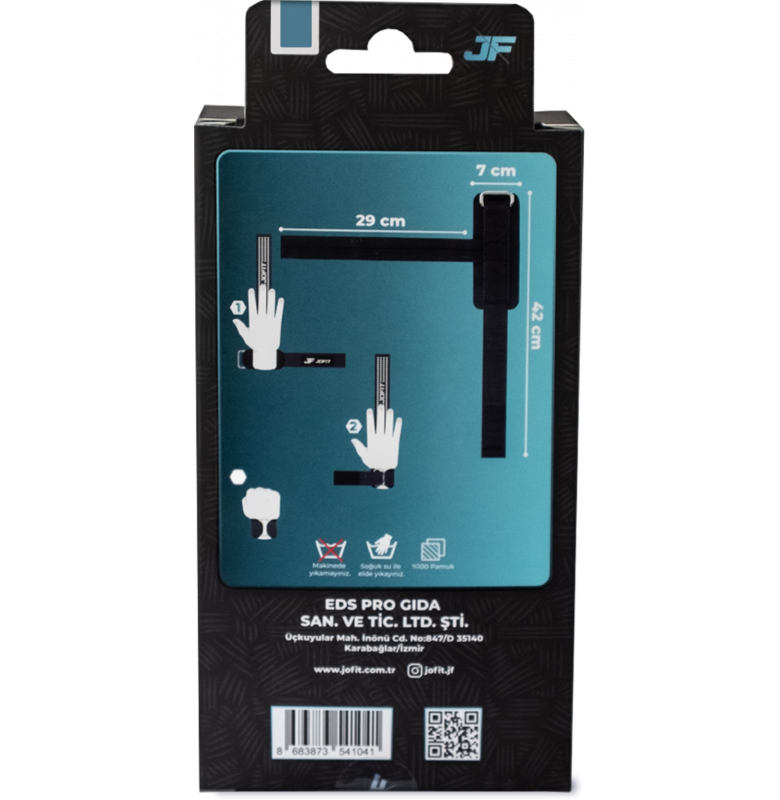 Jofit Pro Lifting Straps Bilek Kayışı Siyah Mavi