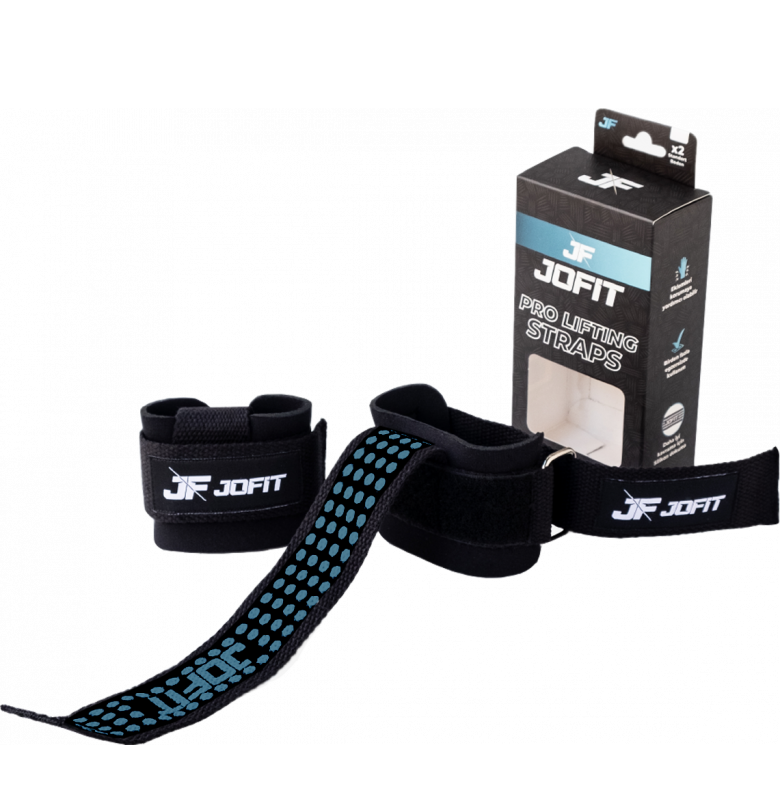 Jofit Pro Lifting Straps Bilek Kayışı Siyah Mavi