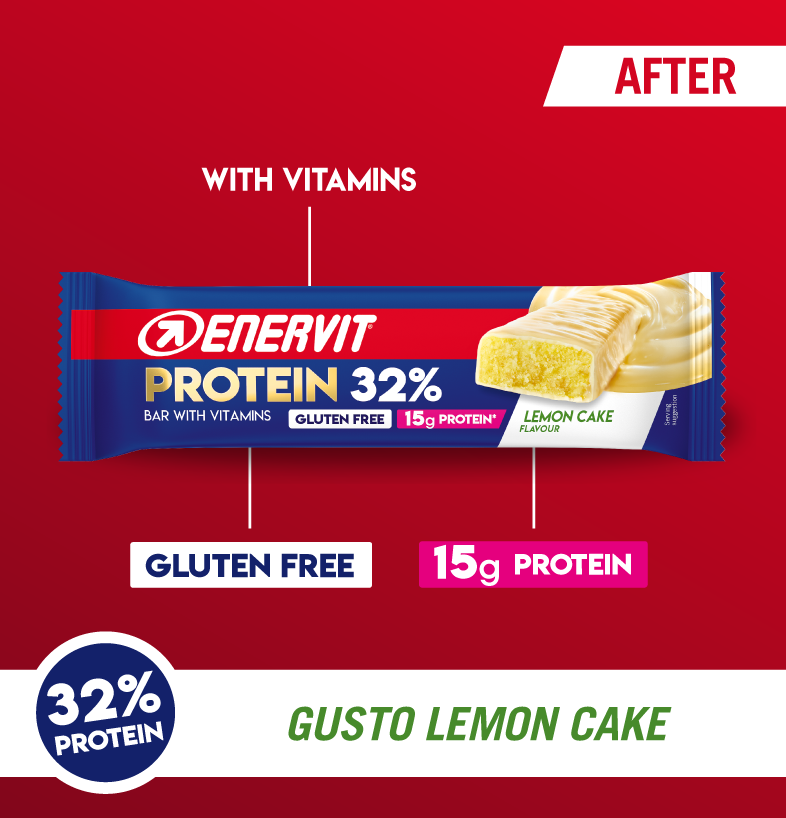 Enervit %32 Protein Az Şekerli Limonlu Kek Aromalı Protein Bar 48g (Tekli) Ürün ikincil görseli