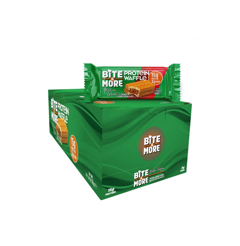 Bite & More Italian Wind Protein Waffle 12'li 55g - Tiramisu Aromalı