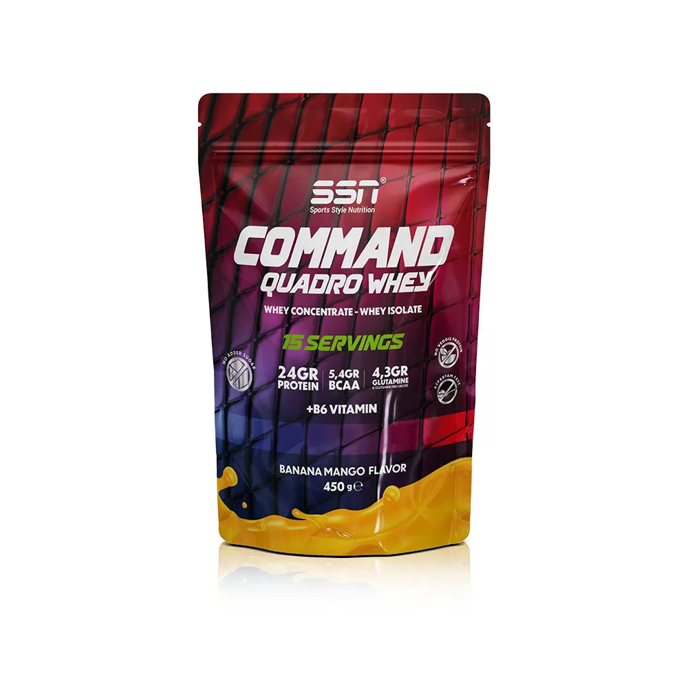 SSN Command Quadro Whey 450g - Muz-Mango Aromalı Protein Tozu (Doypack) Ürün ana görseli