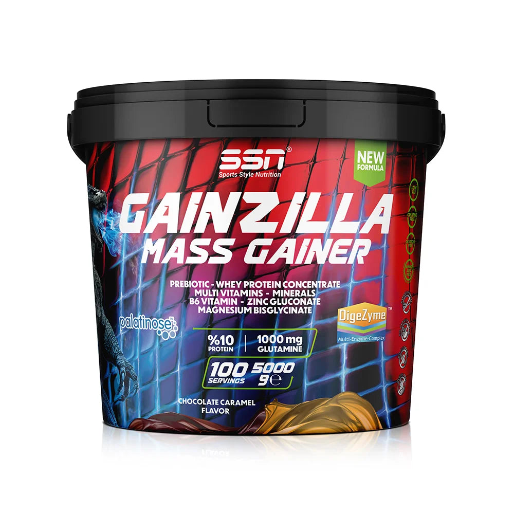SSN Gainzilla Mass Gainer 5000g Çikolata ve Karamel Aromalı Karbonhidrat Ürün ana görseli