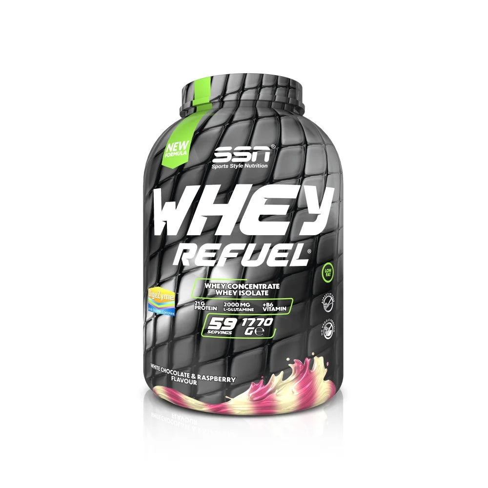 SN Whey Refuel 1770g - Beyaz Çikolata ve Ahududu Protein Tozu Ürün ana görseli