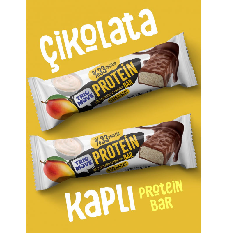 Trio Move %33 Protein Bar Mango 50g - Yüksek Protein (Tekli) Ürün ana görseli