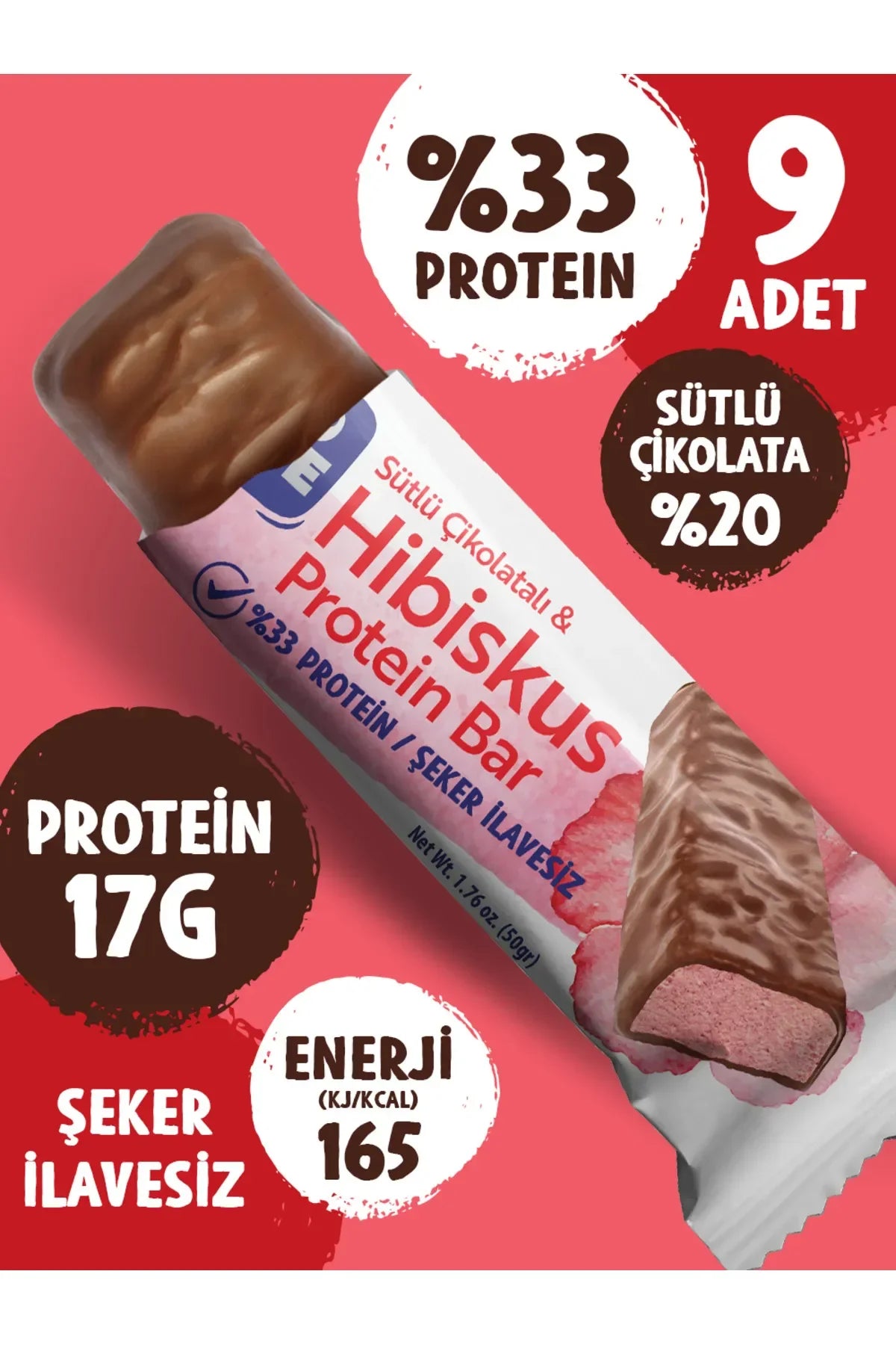 Trio Move %33 Protein Bar 9'lu Kutu - Hibiskus Aromalı Bar Ürün ikincil görseli
