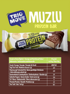 Trio Move %33 Protein Bar 9'lu Kutu - Muz Aromalı Diyet Atıştırmalık