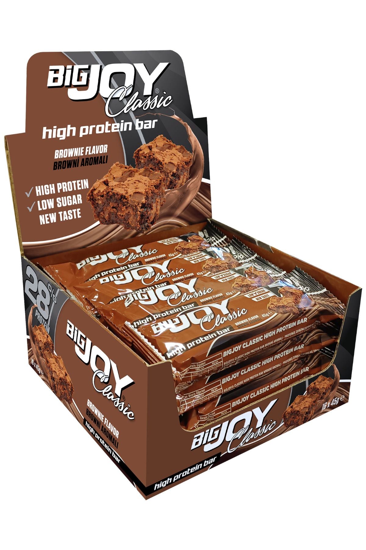 Bigjoy Classic High Protein Bar 45g - Brownie Aromalı Ürün ana görseli