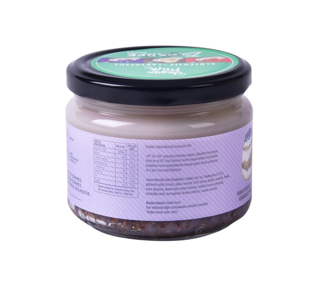 Vegan Milk B.Parfe Yaban Mersinli ve Fındıklı 275g - Glutensiz ve Diyet