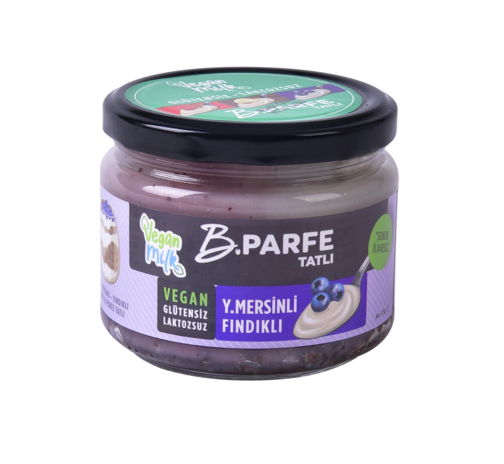 Vegan Milk B.Parfe Yaban Mersinli ve Fındıklı 275g - Glutensiz ve Diyet Ürün ana görseli