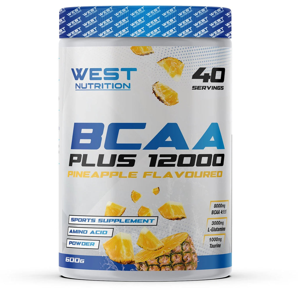 West BCAA Plus 12000 Glutamin Taurin 600g Ananas Aromalı Kompleks Amino Asit