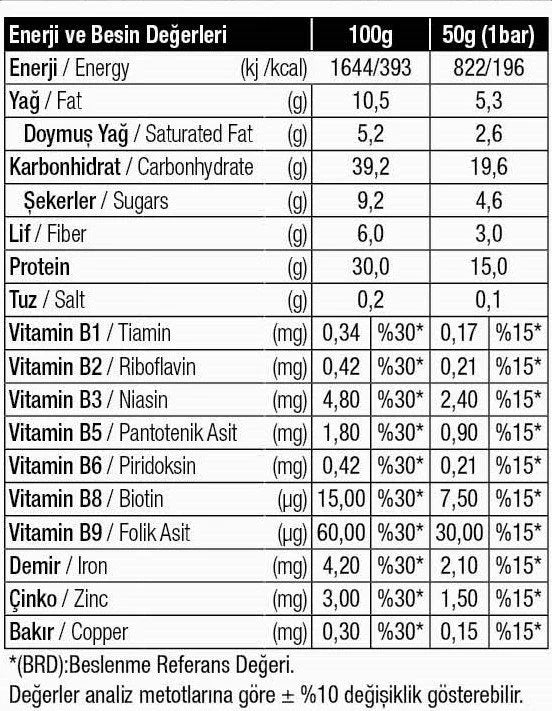 West Çilek ve Muzlu Protein Bar 50g (Tekli) Ürün ikincil görseli