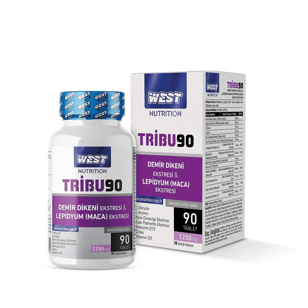 West Demir Dikeni Ekstresi - Tribu90 Erkeklere Özel Tribulus & Lepidyum(Maca) Ekstresi 90 Tablet Ürün ana görseli