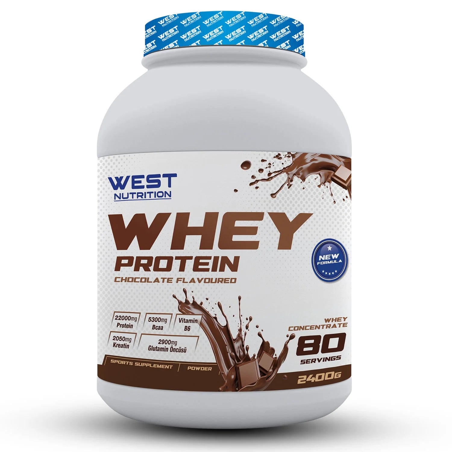 West Whey Protein Tozu 2400g - Çikolata Aromalı Ürün ana görseli