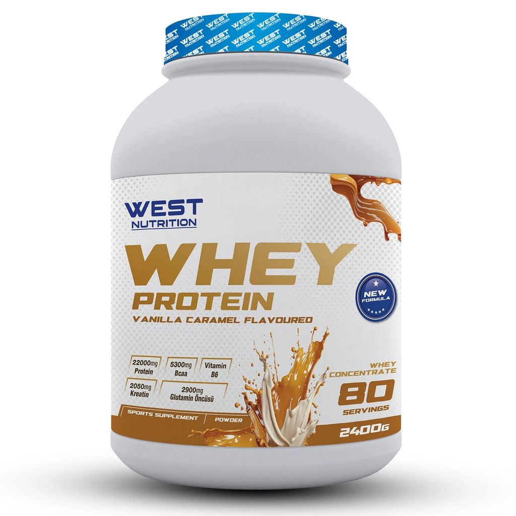 West Whey Protein Tozu 2400g - Vanilya ve Karamel Aromalı